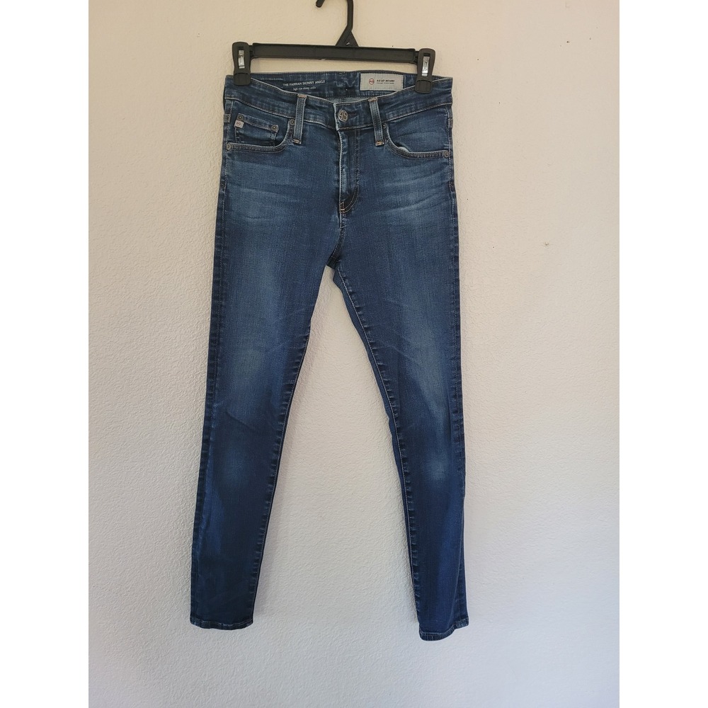 AG Jeans The Farrah Skinny Ankle High-Rise Dark Wash Denim Women's Size 26 #3